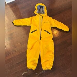 Oaki Yellow Snowsuit with Hood